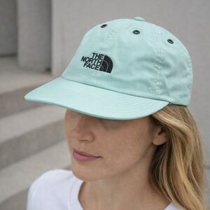 The North Face Mint Green Strapback Hat OS Adjustable Logo Cap Casual Streetwear